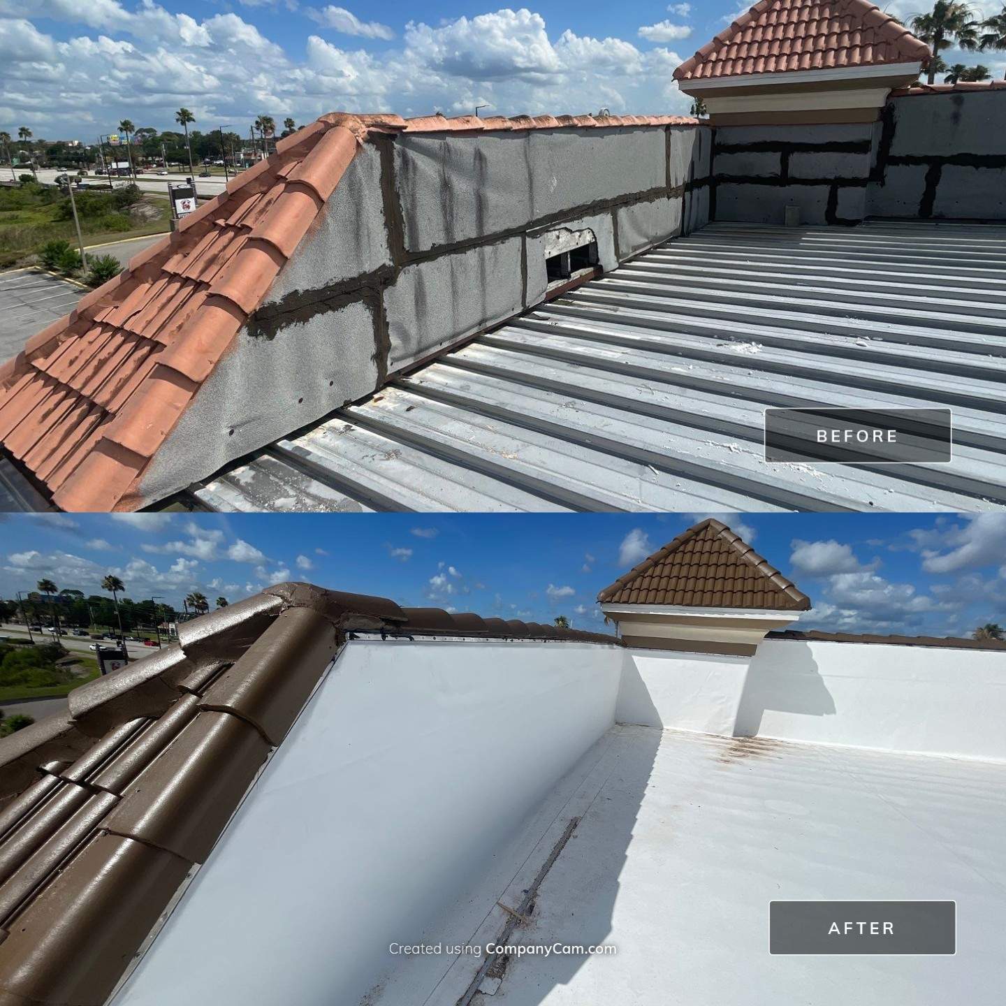 30,000 SQFT TPO Roof Recovery & Commercial Gutter Installation | Quality Inn